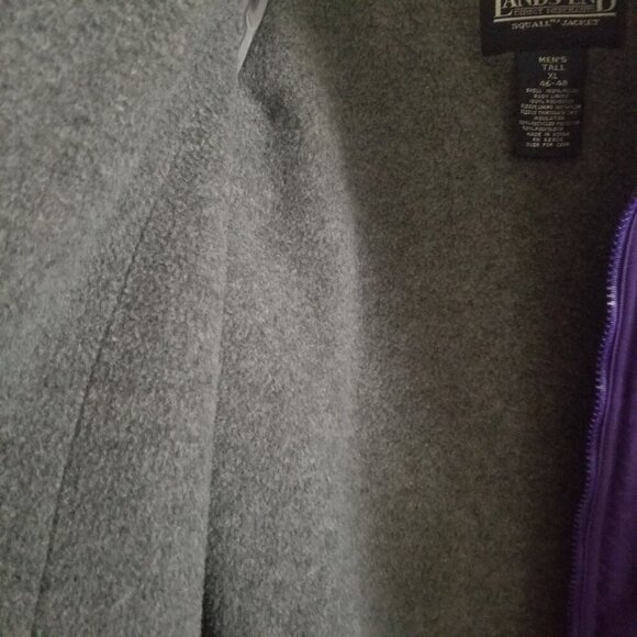 Vtg Lands End Polartec Men's Purple Jacket Sz XL (46-48) Tall - Picture 4 of 5